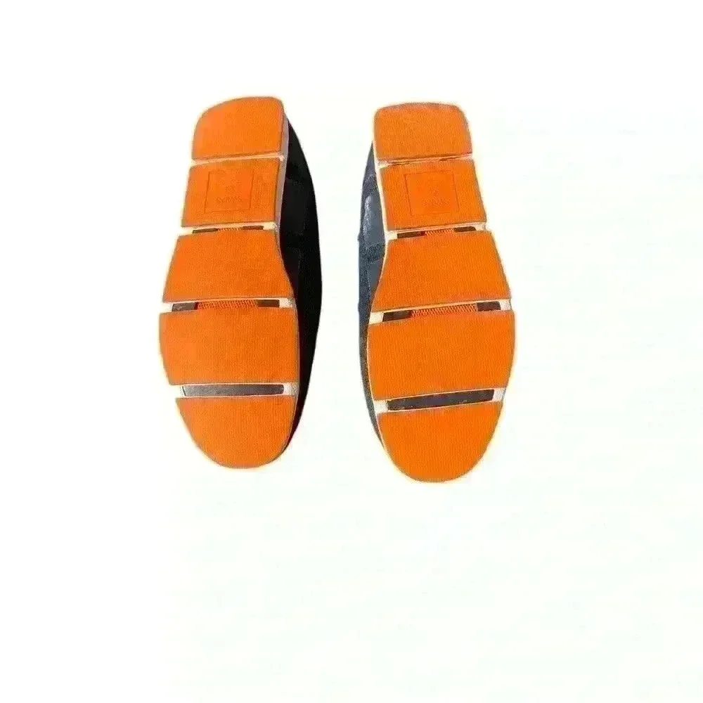 SWIMS Men's Breeze Penny Loafer in Navy/White/Orange, size 9 Water Resistant